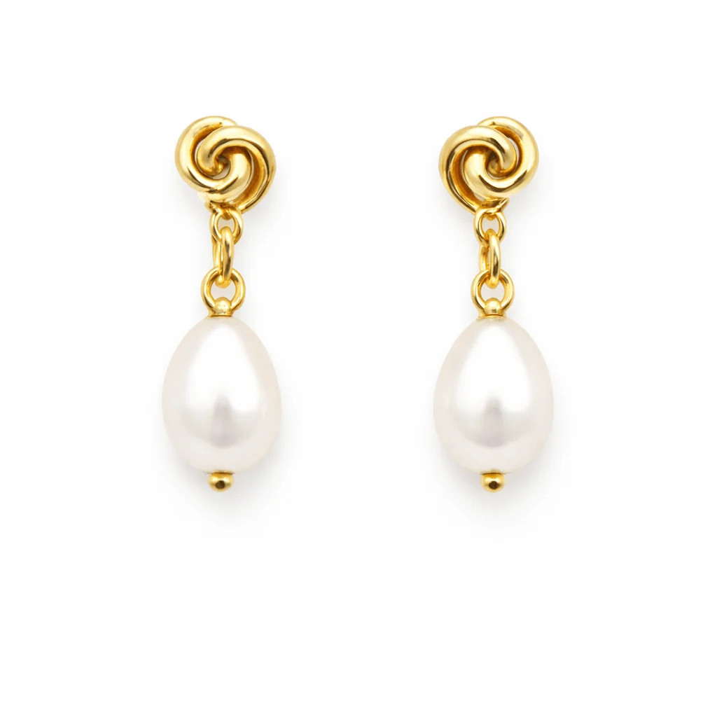 Pearl & Swirl Earrings